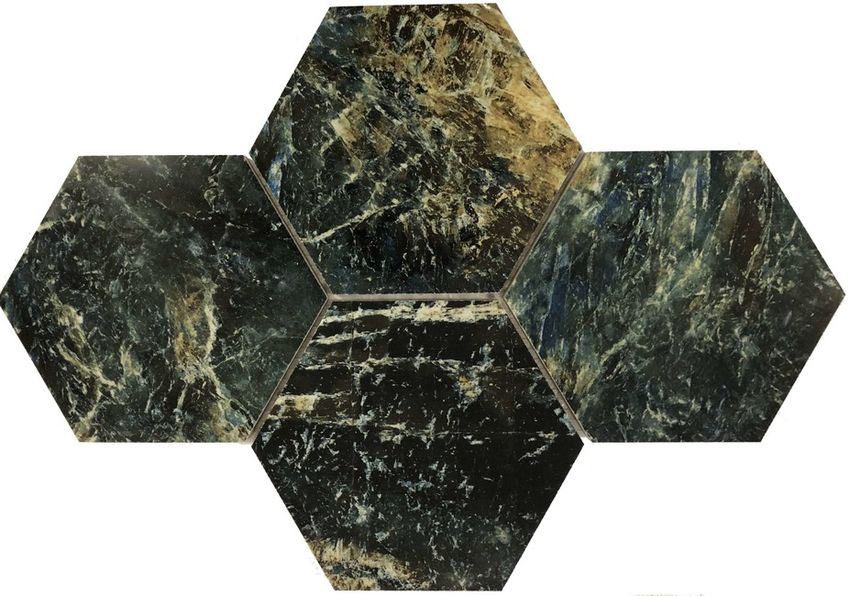 Flint Blue Hexagon 40,8x28,3 BA