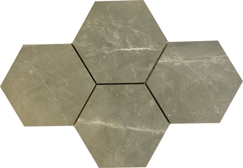 Star Grey Hexagon 40,8x28,3 BA